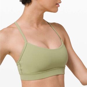 Lululemon Sage Green Flow Y Sports Bra